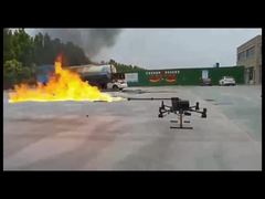 DJI M300rtk drone flamethrower test